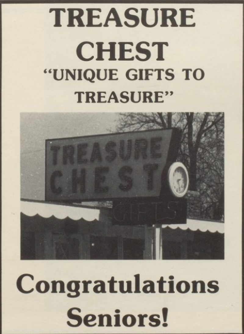 AJs Quiltery West (Treasure Chest) - 1981 Yearbook Photo